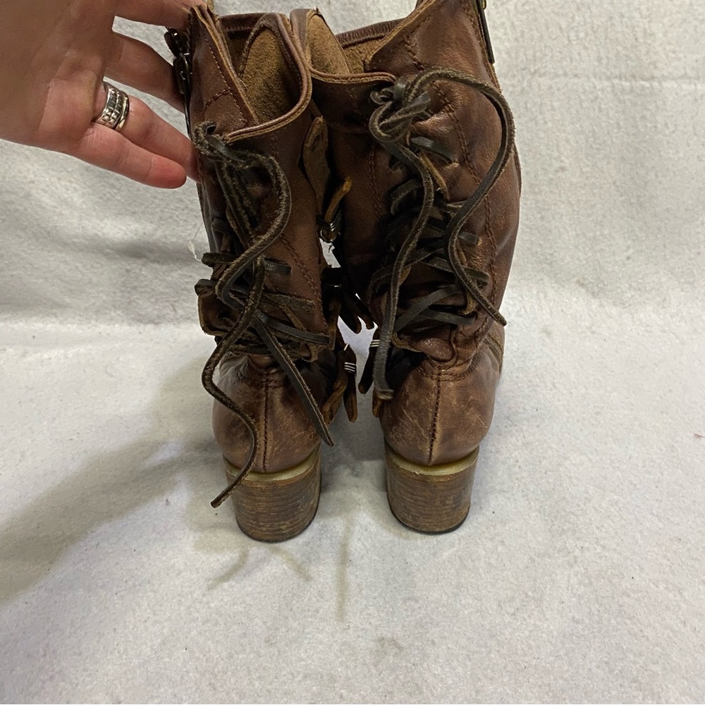 Freebird by Steven Women’s Leather Cora Brown Boot Size 9 Western Festival - Picture 7 of 9